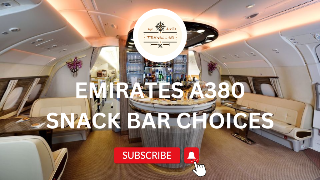 What I Ate from Emirates A380 Onboard Lounge Snacks