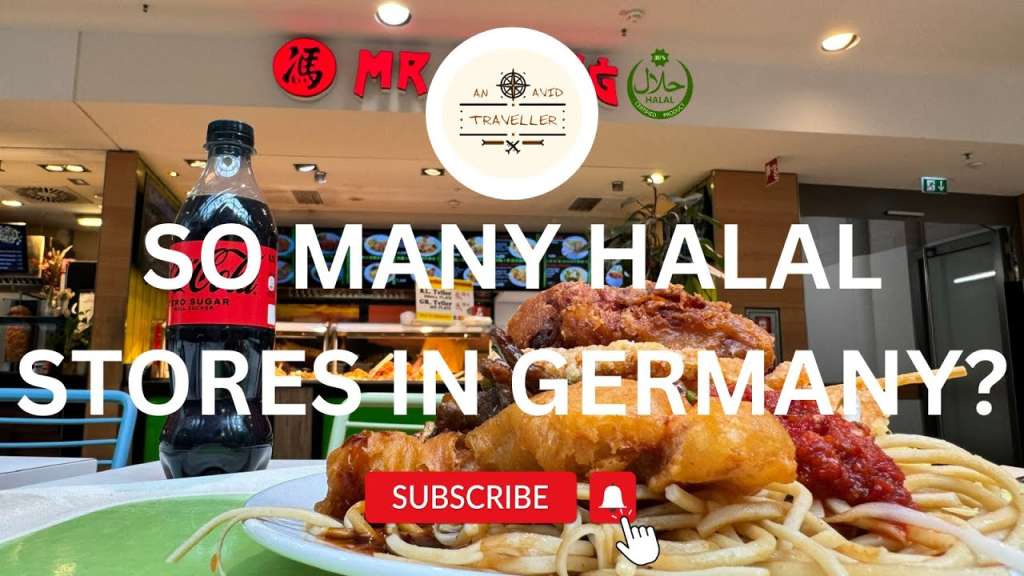 Skyline Plaza Food Court In Frankfurt, Germany, Europe. Halal and Vegan options!