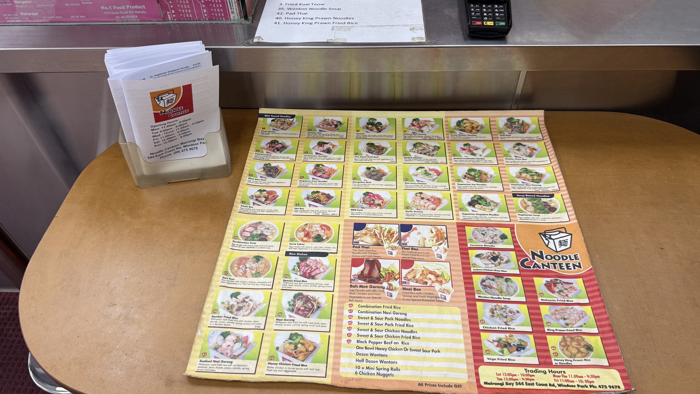 Menu - An Avid Traveller 