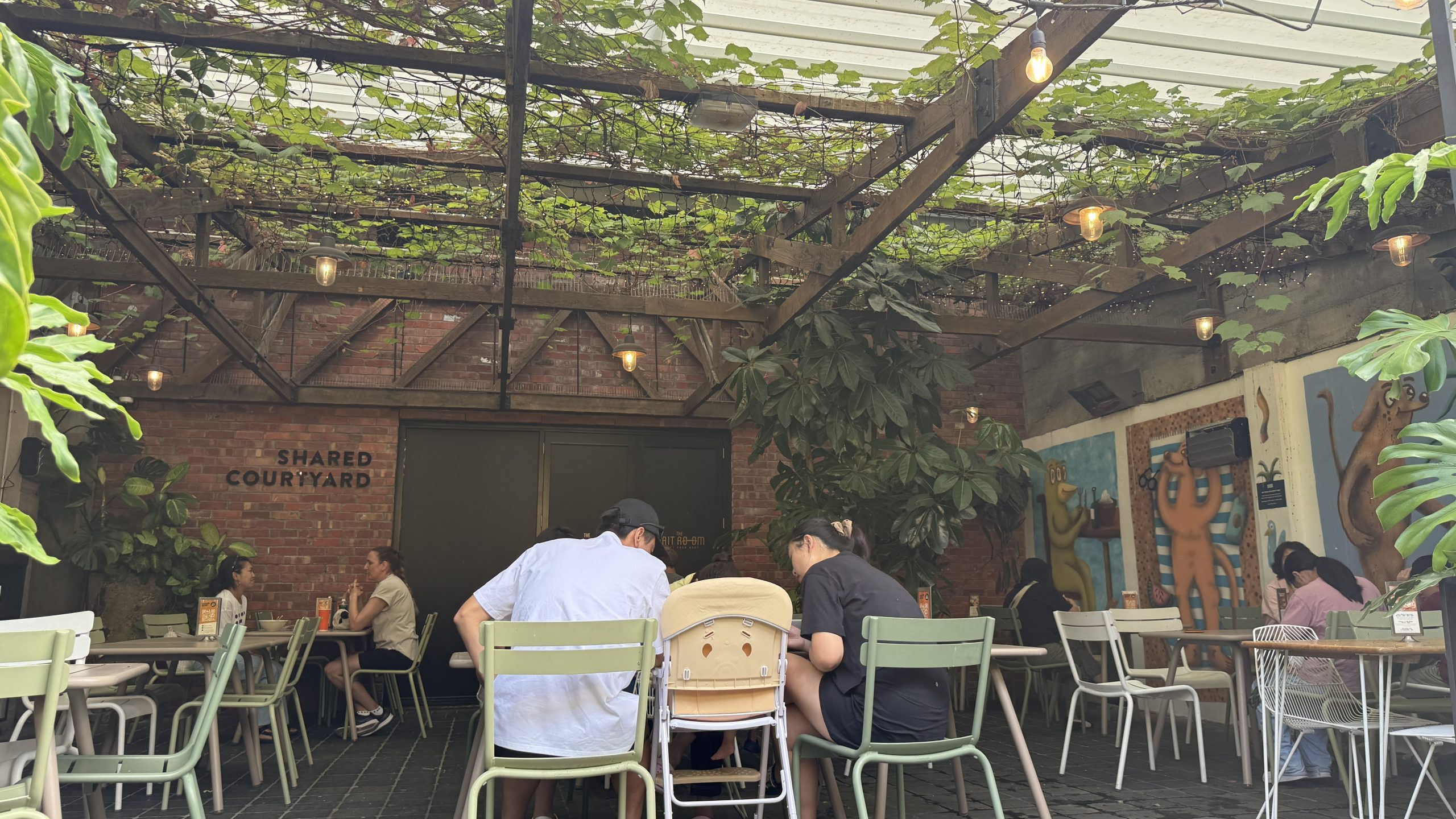 Seating Near The Cafe- An Avid Traveller