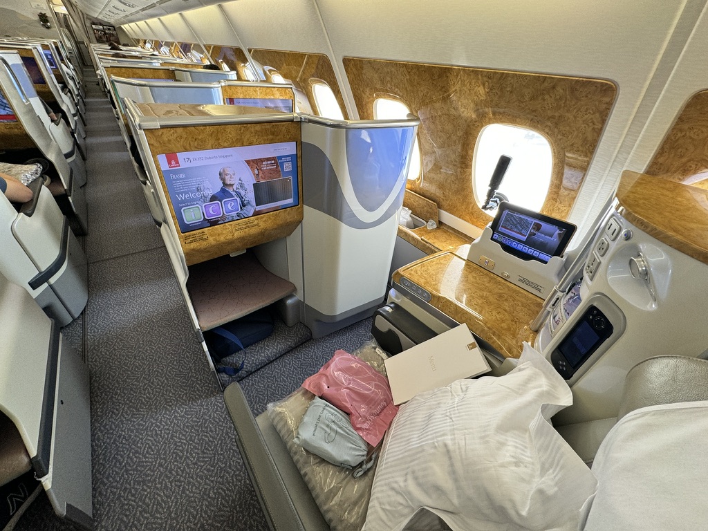 Emirates A380 Business Class Seat - An Avid Traveller