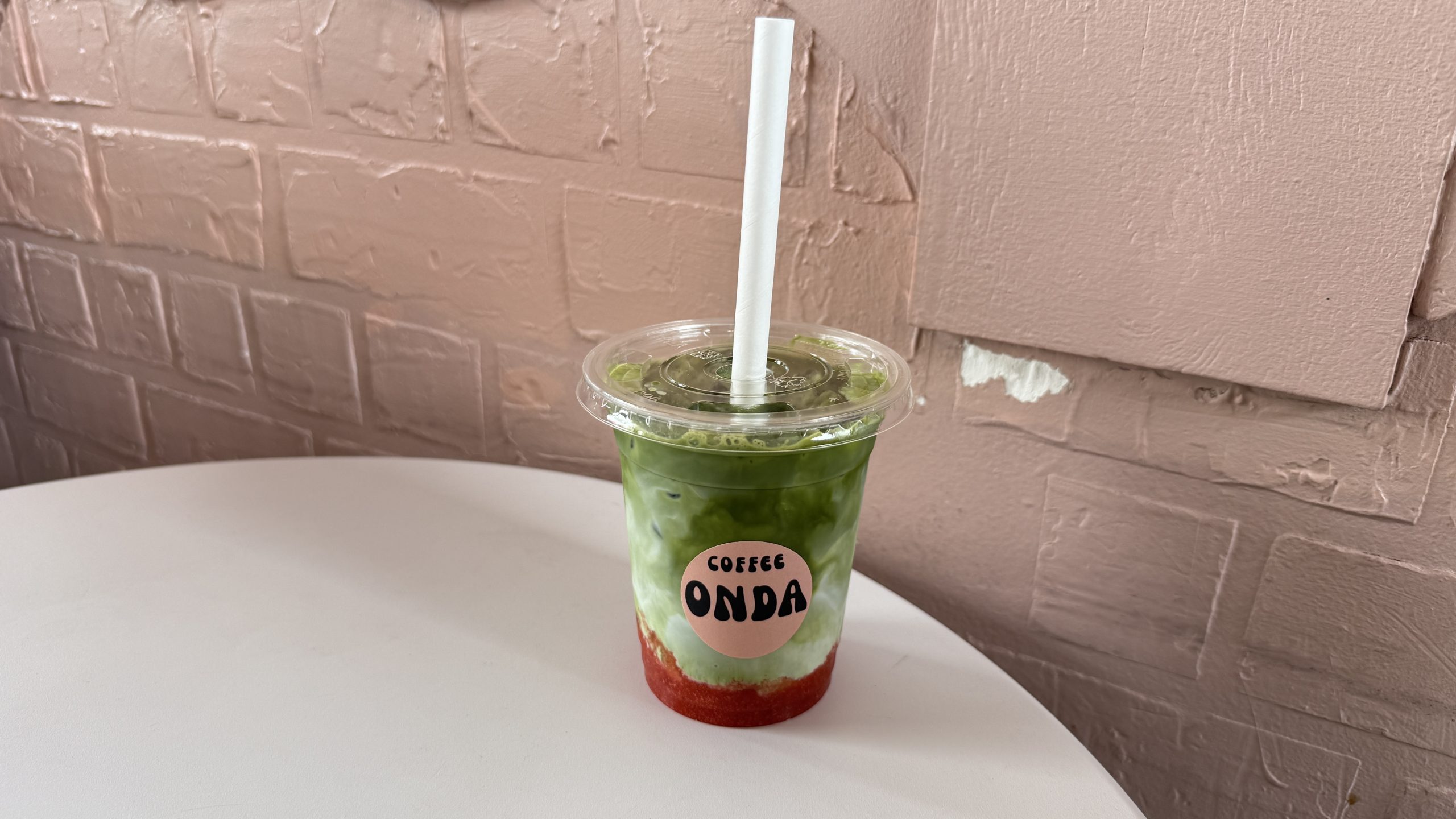 The strawberry matcha is the standout. It is smooth, creamy