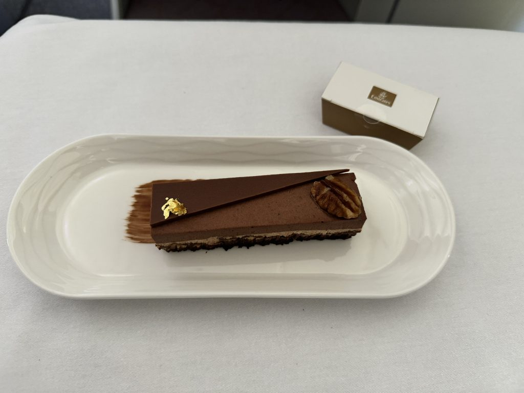 Emirates A380 Business Class Dessert - An Avid Traveller